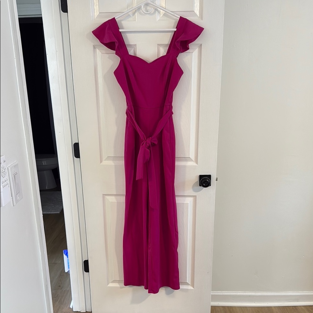 Pink Sweetheart Neck Tie Front Sundress